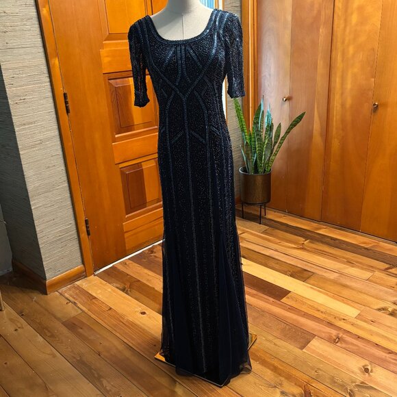 Adrianna Papell Beaded Evening Gown - Picture 1 of 8